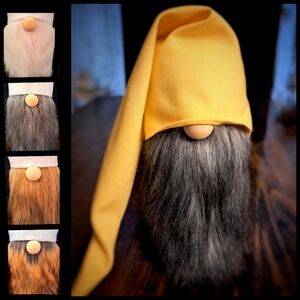 Spring Gnome | Yellow Hat with Choice of Bearded Gnome Body